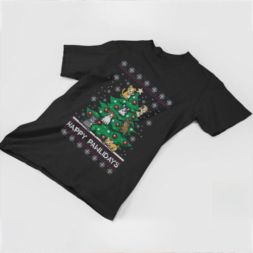 Happy Pawlidays Ugly Christmas Shirt