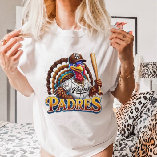 Happy Thanksgiving San Diego Padres Baseball Turkey 2024 Shirt