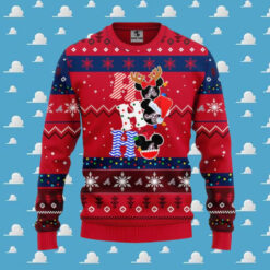 Ho Ho Ho Atlanta Braves Mickey Christmas Sweater