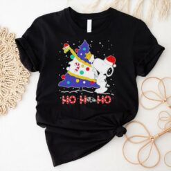 Ho Ho Ho Snoopy Woodstock Baltimore Ravens Christmas Tree Shirt