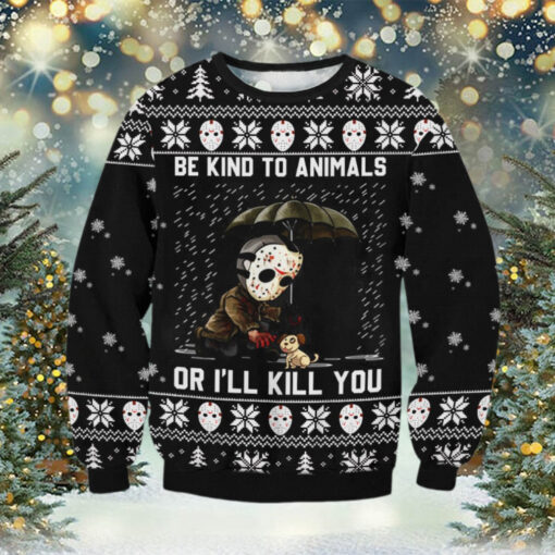 Horror Kind To Animals Ugly Sweater