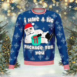 I Have A Big Package For You Christmas Ugly Sweater