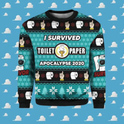 I Survived Toilet Paper Apocalypse 2020 Christmas Ugly Sweater