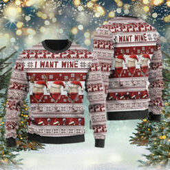 I Want Wine Ugly Christmas Sweater