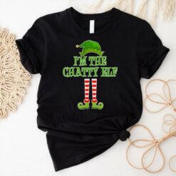 I_m The Chatty Elf Matching Family Christmas Enza Ladies Jersey Football T Shirt