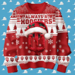 Indiana Hoosiers Always A Hoosiers Christmas Ugly Sweater