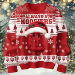 Indiana Hoosiers Always A Hoosiers Christmas Ugly Sweater