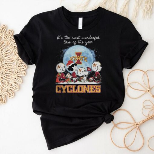 Iowa State Cyclones It The Most Wonderful Time Of The Year Peanut Characters Christmas Shirt