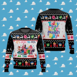 Its Okay To Feel All The Feels Inside Out Ugly Christmas Sweater