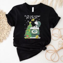 It’s The Most Wonderful Time Of The Years Peanuts And Friends X Green Bay Packers Merry Christmas Shirt