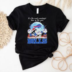 It’s The Most Wonderful Time Of The Years Peanuts Characters X Buffalo Bills Merry Christmas Shirt