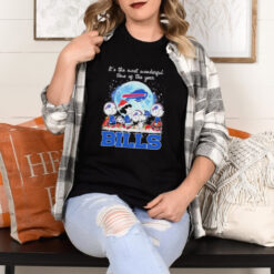 It’s The Most Wonderful Time Of The Years Peanuts Characters X Buffalo Bills Merry Christmas Shirt