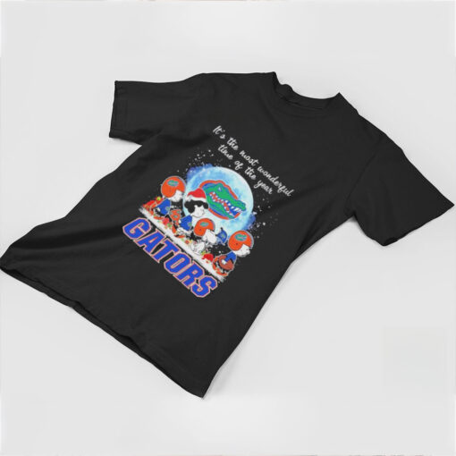 It’s The Most Wonderful Time Of The Years Peanuts Characters X Florida Gators Merry Christmas Shirt