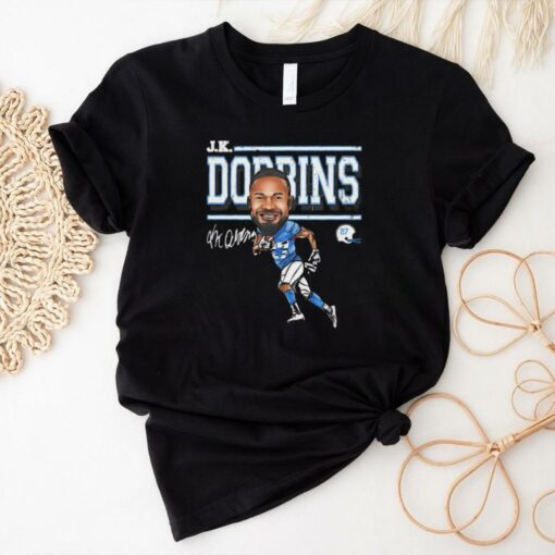 J.K. Dobbins Los Angeles Chargers NFL football cartoon vintage shirt