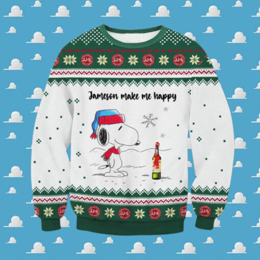 Jameson Snoopy Make Happy Ugly Sweater