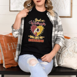 Just A Woman Who Loves Washington Redskin Hearts Shirt