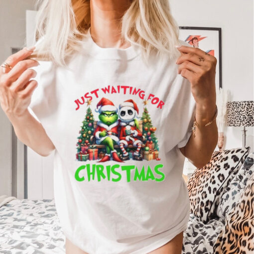 Just Waiting For Christmas, Funny Grinch Shirt, Grinch Shirt