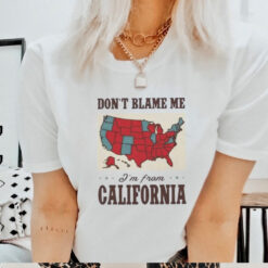 Kamala 2028 election results map don’t blame me I’m from California shirt