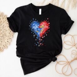 Kansas Jayhawks basketball Crystal Heart Shirt