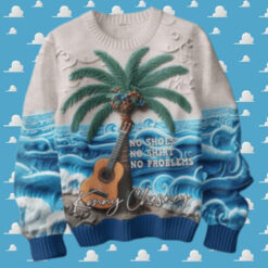 Kenny Chesney Christmas No Shoes No Shirt No Problems Ugly Sweater