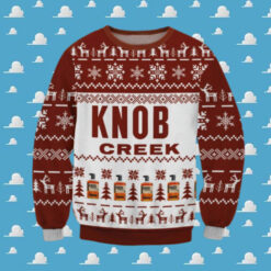 Knob Creek For Christmas Gifts Ugly Xmas Wool Knitted Sweater