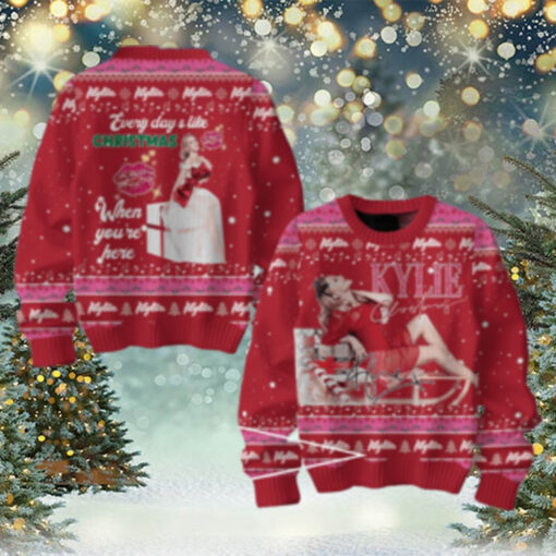 Kylie Minogue Every Day’s Like Christmas When You’re Here With Me Ugly Sweater