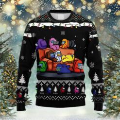 Let’s Play Among Us On Christmas Night Ugly Sweater