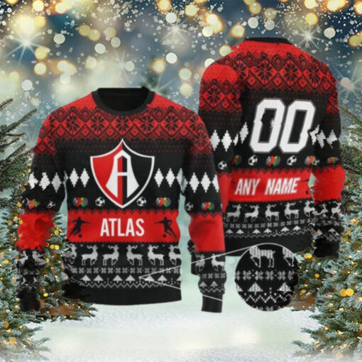 Liga MX Atlas 2024 Customized Ugly Christmas Sweater