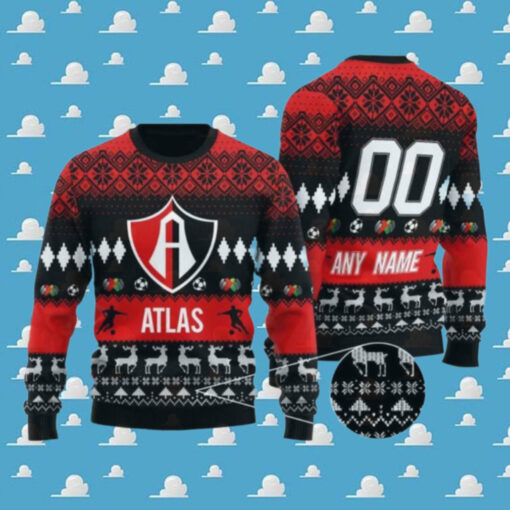 Liga MX Atlas 2024 Customized Ugly Christmas Sweater