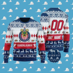 Liga MX CD Guadalajara 2024 Customized Ugly Christmas Sweater