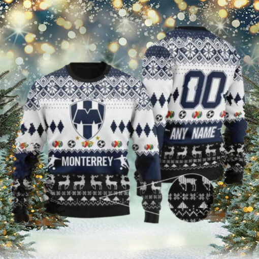 Liga MX CF Monterrey 2024 Customized Ugly Christmas Sweater