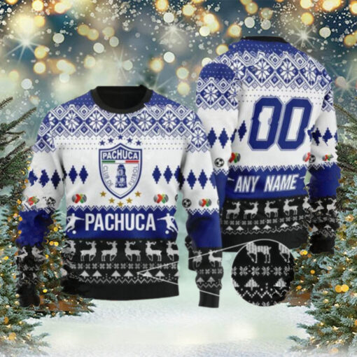 Liga MX CF Pachuca 2024 Customized Ugly Christmas Sweater