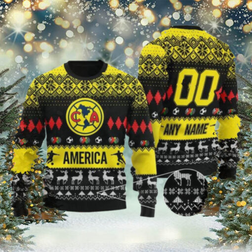 Liga MX Club America 2024 Customized Ugly Christmas Sweater