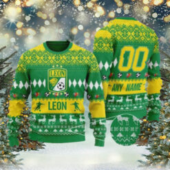 Liga MX Club Leon 2024 Customized Ugly Christmas Sweater