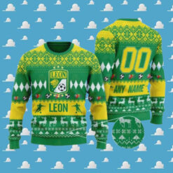 Liga MX Club Leon 2024 Customized Ugly Christmas Sweater