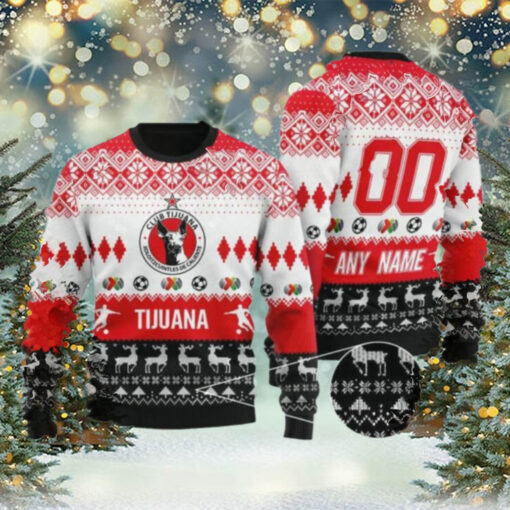 Liga MX Club Tijuana 2024 Customized Ugly Christmas Sweater