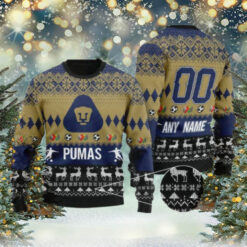 Liga MX Pumas UNAM 2024 Customized Ugly Christmas Sweater