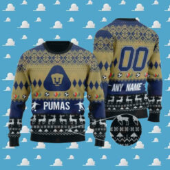 Liga MX Pumas UNAM 2024 Customized Ugly Christmas Sweater