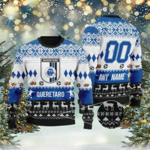 Liga MX Queretaro FC 2024 Customized Ugly Christmas Sweater