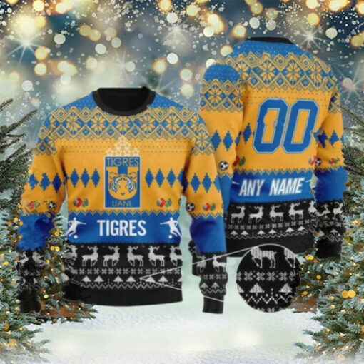 Liga MX Tigres UANL 2024 Customized Ugly Christmas Sweater