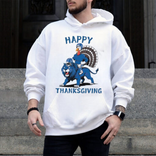 Lions Football Turkey Happy Thanksgiving shirt