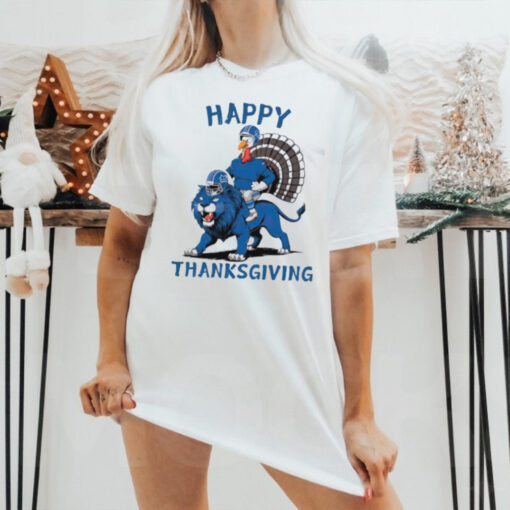 Lions Football Turkey Happy Thanksgiving shirt