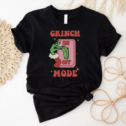 Little Grinch Mode On Off Lovers Shirt