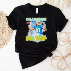 Los Angeles Chargers Justin Herbert Bolts Up NFL Football Fan t shirt