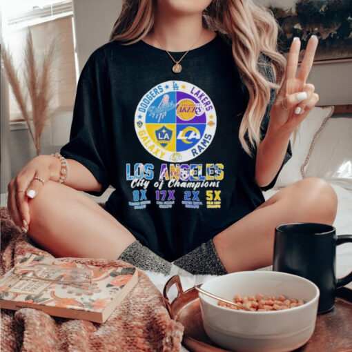 Los Angeles City Of Champions Los Angeles Dodgers x Los Angeles Lakers x Los Angeles Rams x LA Galaxy shirt