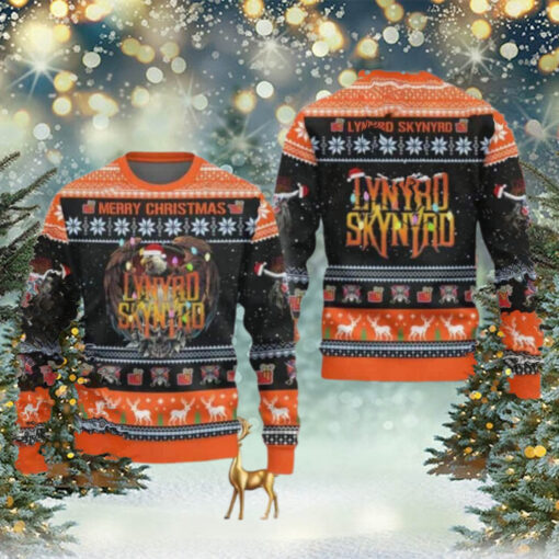 Lynyrd Skynyrd Merry Christmas Chirstmas Gifts 2024 For Family And Friends Ugly Sweater