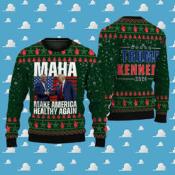 MAHA Trump Kennedy 2024 Trump Ugly Christmas Sweater