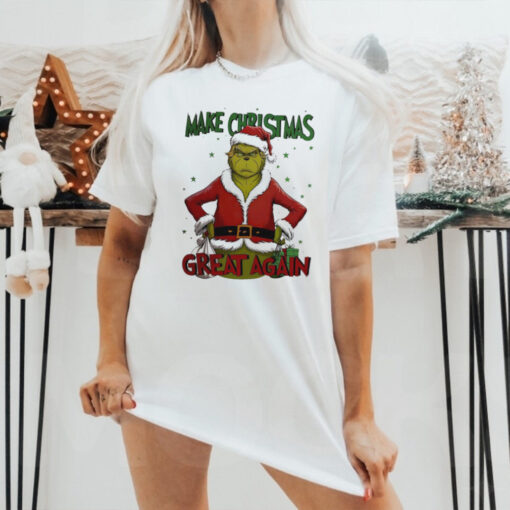 Make Christmas Great again Santa Grinch Trump old 2024 shirt