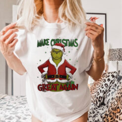 Make Christmas Great again Santa Grinch Trump old 2024 shirt