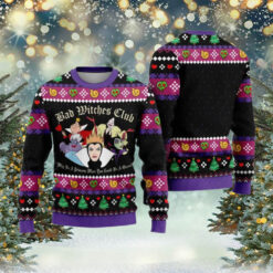 Maleficent Bad Witches Club Ugly Christmas Sweater